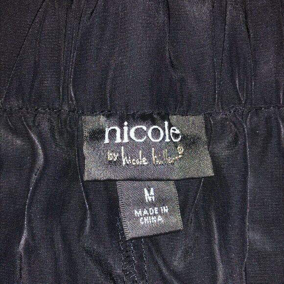 Nicole Miller Geometric Black and White Pants in Size M - Picture 6 of 11